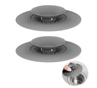 2 Pièces Bouchon Baignoire Silicone, Bouchon d'Écoulement Universel Flex Drain Stop Bouchonde Baignoire en Caoutchouc BouchonEvier Cuisine pour Douche Lavabo évier Les Cuisines Salles de Bains