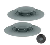 2 Pièces Bouchon, Bouchon Baignoire Silicone Bouchon d'Écoulement Universel Bouchon Evier Cuisine Bouchon Ventouse en Silicone pour Douche Baignoire Lavabo évier Les Cuisines Salles de Bains
