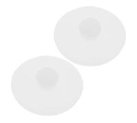 2 Pièces Bouchon de Bouteille en Silicone Blanc Anti-Fuite | Usage Extérieur et Camping, Ajustement Polyvalent pour Bouchons à Paille, Design Simple et Lisse