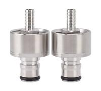 2 pièces bouchon de carbonatation en acier inoxydable, billes de verrouillage du fût post-carbonatation forcée PET remplissage bouteille à pression bouchon couplage CO2 avec joint