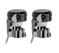 2 pièces Bouchon de Champagne et Bouchon de Vin, Bouchon de Champagne Hermétique Réutilisable en Acier Inoxydable avec Joint en Silicone, Bouchon de Champagne Verseur pour Champagne, Vin (6,5×3,8 cm)