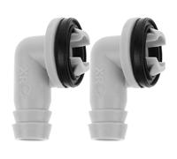 2 Pièces Bouchon de Vidange en Plastique, Étanche | Installation Facile, Joint Serré, pour Unité Extérieure et Sortie de Condensats, Usage Maintenance Bureau