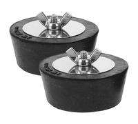 2 Pièces Bouchon D'hivernage de Piscine PVC Noir Léger et Étanche | Accessoire de Piscine, Facile à Ranger Transporter, Usage Hivernage Piscine hors Sol, Pièce de Rechange