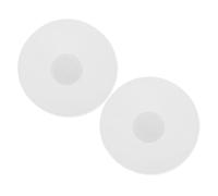 2 Pièces Bouchon en Silicone Anti-Fuite, Couvercle Blanc | Usage Extérieur et Camping, pour Bouteilles Isothermes et Couvercles, Design Simple et Lignes Lisses