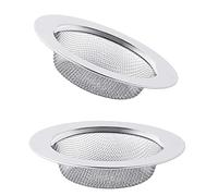 2 Pièces,Bouchon Evier Cuisine,Filtre Evier,Bonde Evier Cuisine,Filtre Evier Cuisine,Passoire Evier Cuisine,Grille Evier Cuisine,Bouchon Evier,Bonde Evier,Acier Inoxydable,Ø7.8cm