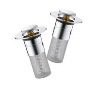 2 Pièces Bouchon Lavabo Salle de Bain, bonde lavabo, Bouchon De Lavabo Pop-Up, Bouchon Evier Cuisine Bouchon Baignoire Universel pour Lavabo Baignoire Cuisine Bain