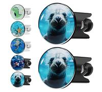 2 Pièces Bouchon Lavabo Universel, 40mm, Bonde de Lavabo Bouchon de Vidange, Bouchon de Lavabo Réglable, Bouchon d'évier Universel, pour Les lavabos de Salle de Bains - Noir, Phoque