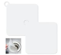 2 Pièces Bouchons de Douche Anti-Odeur en Silicone, Clapet Étanche pour Évier, Baignoire et Canalisation, Ventouse de Protection Contre Les Mauvaises Odeurs (Transparent)