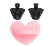 2 Pièces Bouchons de Vidange Universels, Bouchon de Baignoire en Silicone, Bouchon Evier Cuisine, avec 1 Pc Ramasse-Cheveux de Douche en Silicone, Tappo Vasca da Bagno, Bouche evier