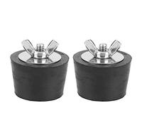 2 Pièces Bouchons d'Hivernage de Piscine, Bouchon de Gel d'Expansion en Caoutchouc 38mm/1,5 po pour Tuyauterie de Spa de Piscine Hiver Entretien des Raccords