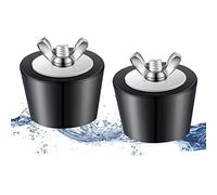 2 Pièces Bouchons d'Hivernage de Piscine, Bouchon de Gel d'Expansion en Caoutchouc 38mm/1,5 po pour Tuyauterie de Spa de Piscine Hiver Entretien des Raccords