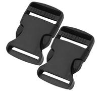 2 Pièces Boucle Plastique 25mm Avec Clip, Fermoirs de Sac à Dos à Double Ouverture Latérale, Side Release Buckle Pour Bagages