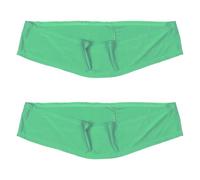 2 Pièces Boucle Sensorielle Élastique Silencieuse | Spandex Vert, Confort Large et Retour Proprioceptif, pour Voyages, Déplacements et Usage Quotidien