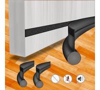 2 Pièces Boudin de Porte Isolant Froid 96 cm, Bas de Porte Isolant Froid, Découpable Boudin Porte D'Entrée, Chien de Porte Bas de Porte pour Insonorisation, Protection Contre la Poussière et Insectes