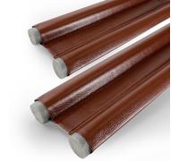 2 Pièces Boudin de Porte Isolant Froid, Joint de Porte, Bas de Porte Double Isolant Anti Froid Insonorisé, Bâton en Mousse Inséré Découpable (Marron)