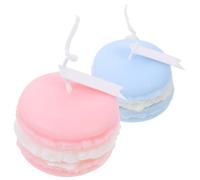 2 Pièces Bougie Parfumée de Macaron, Décoration Créative | Cire de Paraffine, Parfum Relaxant, Joli Accent Décoratif pour Salle de Bains, Spa, Centre de Table et Présent Féminin