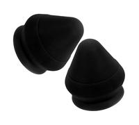 2 Pièces Boule de Massage Murale à Ventouse, Balle Triangle Tpe Noire | Montage Mural, Paire Portable, pour Nuque et Points de Déclenchement, Usage en Kinésithérapie