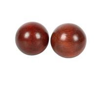 2 Pièces Boules Baoding en Bois de Rose - Boules de Thérapie Manuelle en Bois pour Renforcement des Doigts, Soulagement du Stress, Étirement Musculaire et Rééducation des Mains(Size:1.96in/5cm)