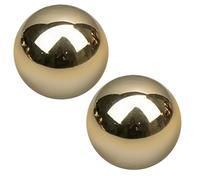 2 pièces boules de Baoding, balles d'exercice pour les mains en laiton 1, 5x1, 5 chinois pour la main, l'exercice et le soulagement du stress, ornements Feng Shui...