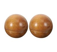 2 pièces boules de Baoding en bois/boules de santé chinoises/boules de méditation boules de Qigong/boule de Massage de main/pour Relaxation thérapie de main soulagement du Stress