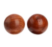 2 Pièces Boules de Massage en Bois Rondes à Main | Bois , Format Portable, Amélioration Santé des Mains, Soulagement du Stress