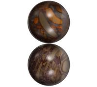2 Pièces Boules de Pierre 25mm pour Mains, Massage Portable | Surface Lisse, Usage à Domicile, Aide les Doigts, Favorise le Mouvement Musculaire, Réduit L’inconfort