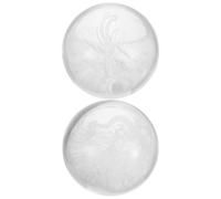 2 Pièces Boules D'exercice Mains 50mm Motifs Dragon et Phoenix | Boules de Baoding Lestées pour Massage D'acupression Paume, Entraînement Force, Adaptées aux Musiciens et Travailleurs