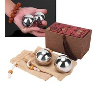 2 pièces boules en acier à la main boules de Relaxation traditionnelles boules de thérapie à la main solide boules d'exercice de santé chinoise pour le soulagement du stress