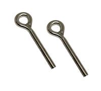 2 pièces boulon à oeil M10 en inox 304 Vis à œil robuste et résistant à la rouille de 113 mm de longueur pour les projets de jardin suspendus