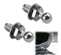 2 Pièces Boulon à Rotule,Boulon à Goujon à Bille,Goupilles à Bille Renforcées pour Vérins à Gaz, Compatible avec Hayons et Capots, Tête Sphérique de 10 mm, en Acier Inoxydable, pour Auto et Marine