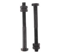 2 Pièces Boulon D’axe de Godet 10x105 MM pour Excavatrice, Acier Noir | Tolérance Stricte, Résistance au Cisaillement, Changements Rapides, Rondelle de Blocage Incluse, Sites Miniers