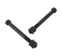 2 Pièces Boulon D'axe de Godet D'excavatrice 20x180 en Acier Noir | Filetage Précis, Installation sans Effort, Haute Résistance, Réduit les Arrêts, Rondelle de Blocage