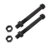 2 Pièces Boulon D'axe de Godet D'excavatrice en Acier Noir 20x180 | Résistance Élevée la Torsion, Rondelle de Blocage Incluse, pour Chantiers et Travaux, Fixation Sûre