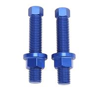 2 Pièces Boulon de Réglage de Chaîne, Régleur de Jeu de Chaîne en Alliage D'aluminium 50304040100 5030404000 Remplacement replacement pour SX SXF EXCF SXS SMC(Bleu)