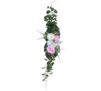 2 pièces bouquet de fleurs roses artificielles roses lierre fête décoration de mariage vacances fleurs artificielles Swag 90cm