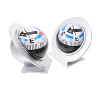 2 Pièces Boussole de Voiture Boule Tableau de Bord ABS | Guidage Précis, Capteur Haute Précision, Installation Facile, pour Bateau et Aventures Extérieures