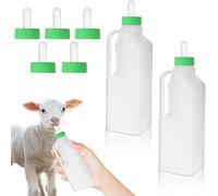 2 Pièces Bouteille De Lait Bouteille d'alimentation De Lait, Bouteille De Lait d'agneau avec Poignée, Alimentation De Lait De Chèvre De Veau, Biberon d'Élevage, Couvercle Épaissi, 850ML