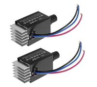 2 Pièces Bouton de Commande de Vitesse Ventilateur 12v 24v | Coque Ignifuge Résistante à Chaleur, Structure Mécanique Rotative, Adapté aux Tableaux de Bord Véhicules