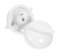 2 Pièces Bouton de Commande du micro-ondes, Bouton de Température pour micro-ondes, Blanc, Plastique, Résistant aux Hautes Températures, Compatible, Restaurants,