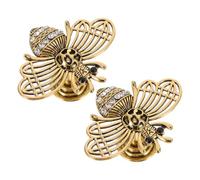 2 Pièces Bouton de Meuble Abeille en Alliage de Zinc, Finition Vintage Or | Poignée Décorative, Prise Confortable et Remplacement Rapide, pour Tiroirs de Commode et Appartements Témoins