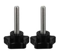 2 Pièces Bouton Étoile de Serrage Manuel M8 X 40 | Poignée Moletée de Remplacement, Installation Facile, pour Atelier Bois et Brides D’établi