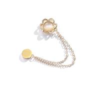 2 pièces bouton magnétique ourlet fer sur manchette sans couture for fixation des manches de pantalon Anti-glisse matériau en alliage écharpe pour pantalon, manche(Color5)
