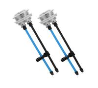 2 Pièces Bouton-poussoir Double Blanc, pour Réservoir de Toilettes | ABS à Levier Extra Long, Montage, Installation Facile, pour Couvercle de Réservoir et Liaison de Chasse