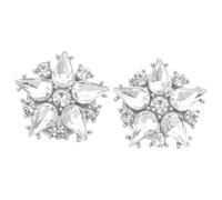 2 Pièces Boutons de Manchette Étoile, Style Élégant | Rhinestones Discrets, Finition Minimaliste, pour Chemises Habillées, Réunions Professionnelles et Soirées