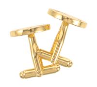 2 Pièces Boutons de Manchette Trèfle Irlandais en Zircon | Design Luxe Symbole Classique, Surface Lisse Raffinée, Usage Bureau et Cérémonie, Style Sobre Masculin
