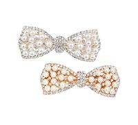 2 Pièces Bows Perles Épingles à Décoratives pour Accessoires de Élégants pour Fêtes et Événements