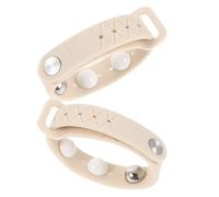 2 Pièces Bracelet Anti-nausée de Voyage Réglable en Silicone Blanc