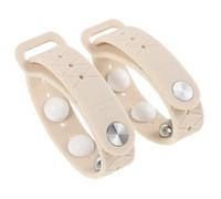 2 Pièces Bracelet Anti-nausée pour Voyage, Bandeau Silicone Blanc