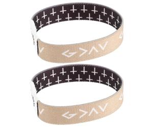 2 Pièces Bracelet Chrétien Biblique Élastique en Tissu, Messages Vibrants | Simple et Élégant, Léger pour Port Quotidien, pour Événements Religieux et Missions