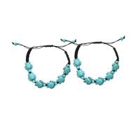 2 Pièces Bracelet Turquoise Tortue de Bracelet Réglable pour Esthétiques à Offrir Accessoire de Mode Élégant